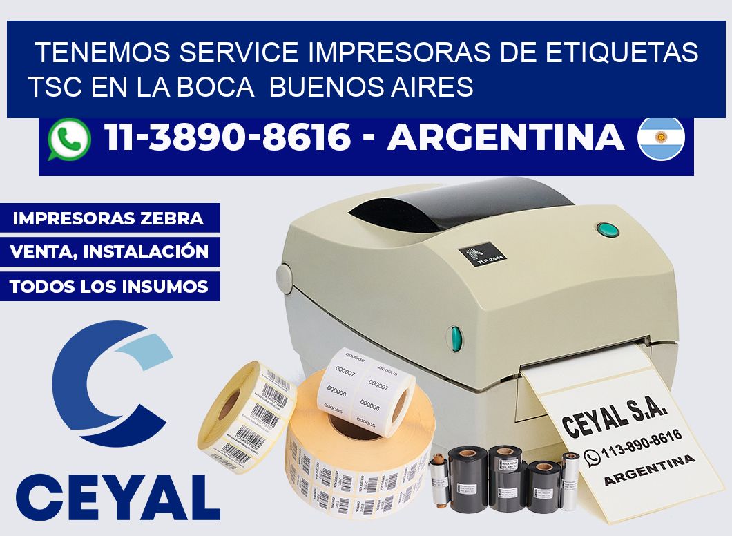 tenemos service Impresoras de Etiquetas TSC en La Boca  Buenos Aires
