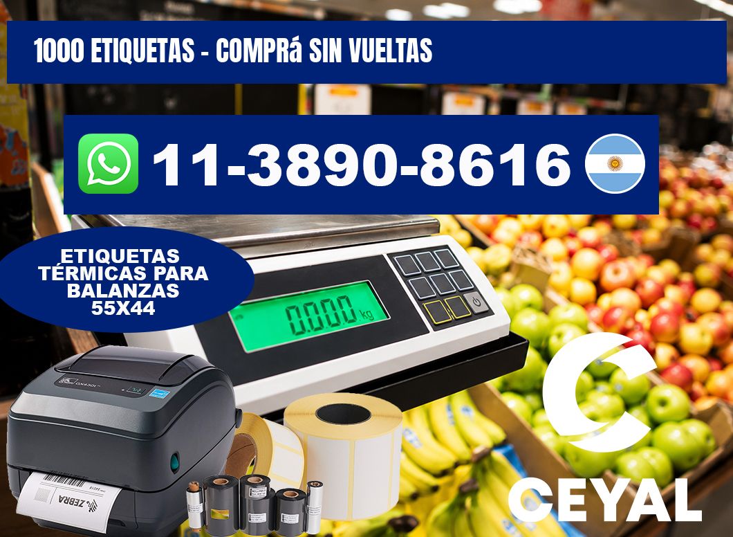 1000 ETIQUETAS - Comprá sin vueltas
