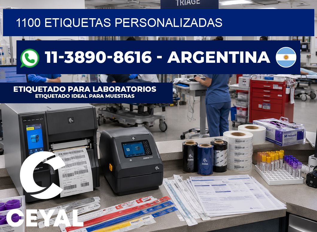 1100 ETIQUETAS PERSONALIZADAS