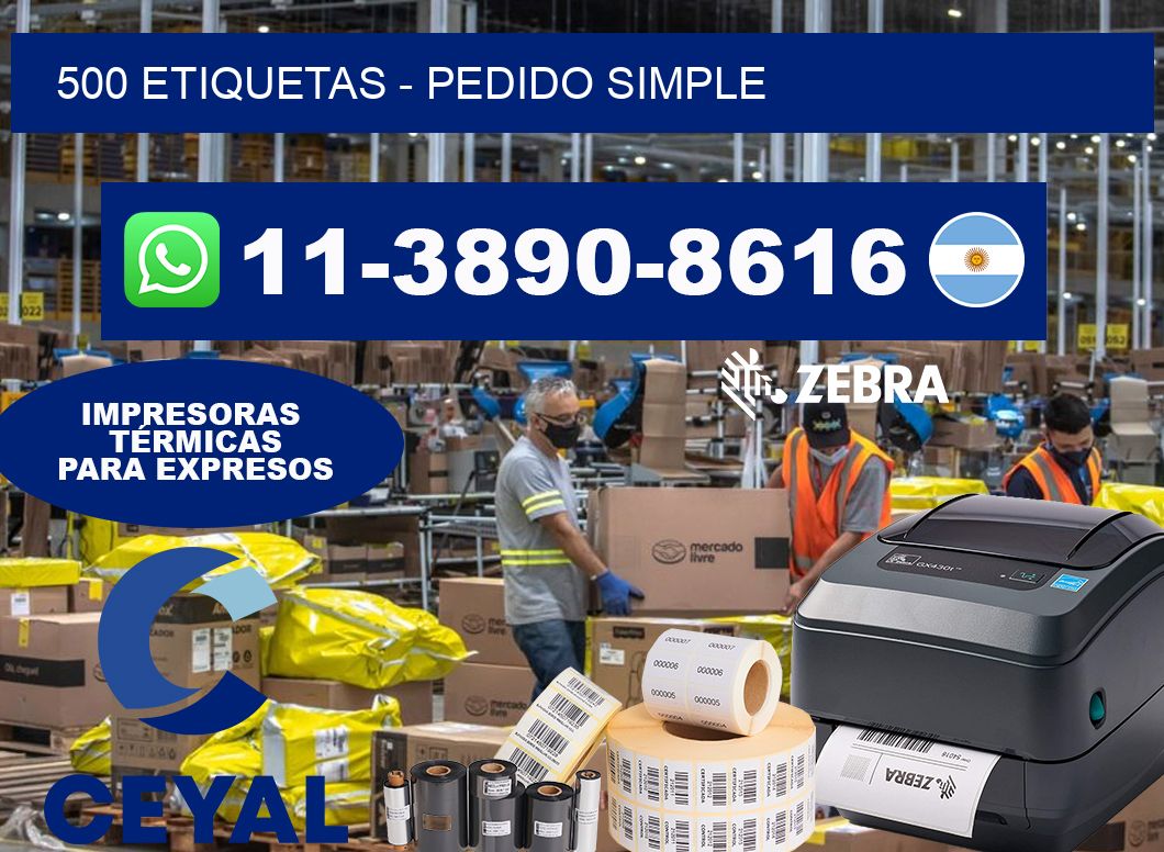 500 ETIQUETAS – Pedido simple