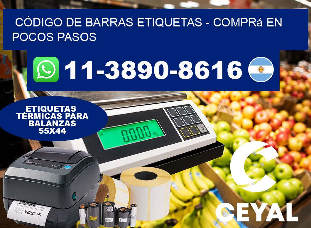 CÓDIGO DE BARRAS ETIQUETAS – Comprá en pocos pasos