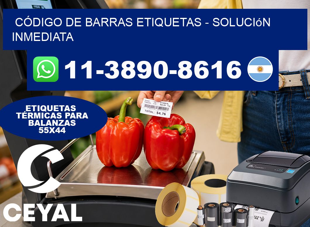 CÓDIGO DE BARRAS ETIQUETAS – Solución inmediata