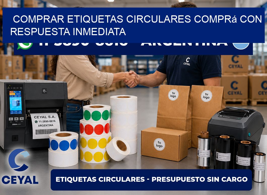 COMPRAR ETIQUETAS CIRCULARES Comprá con respuesta inmediata