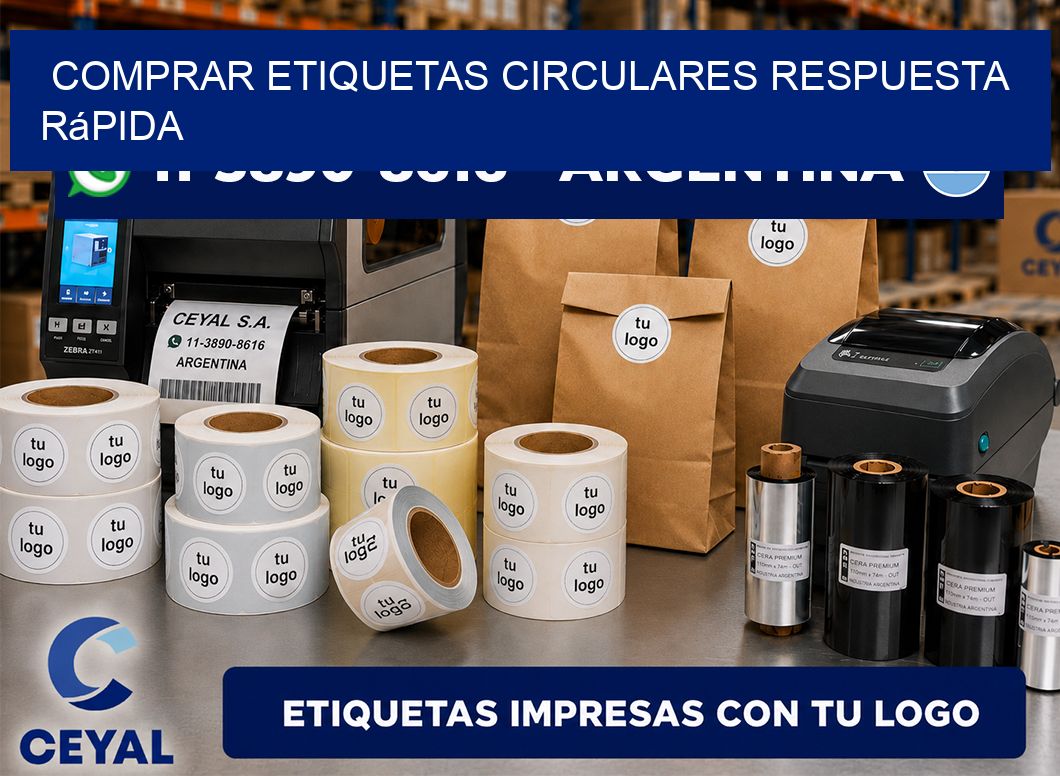COMPRAR ETIQUETAS CIRCULARES Respuesta rápida