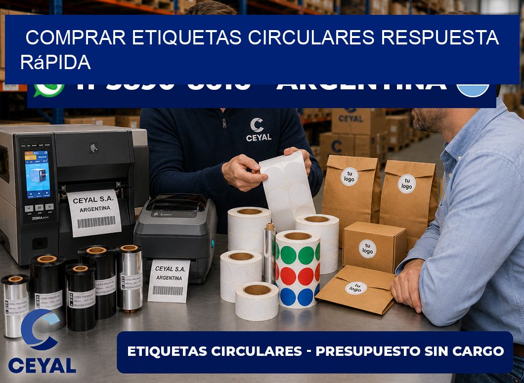 COMPRAR ETIQUETAS CIRCULARES Respuesta rápida
