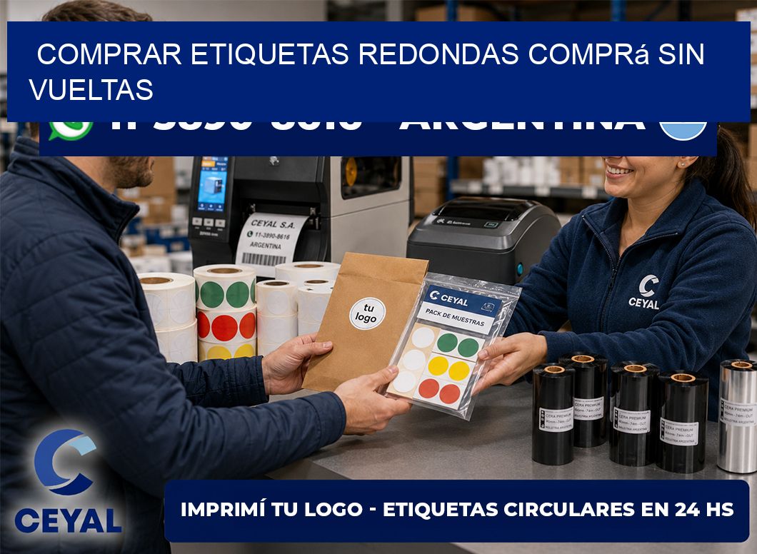 COMPRAR ETIQUETAS REDONDAS Comprá sin vueltas