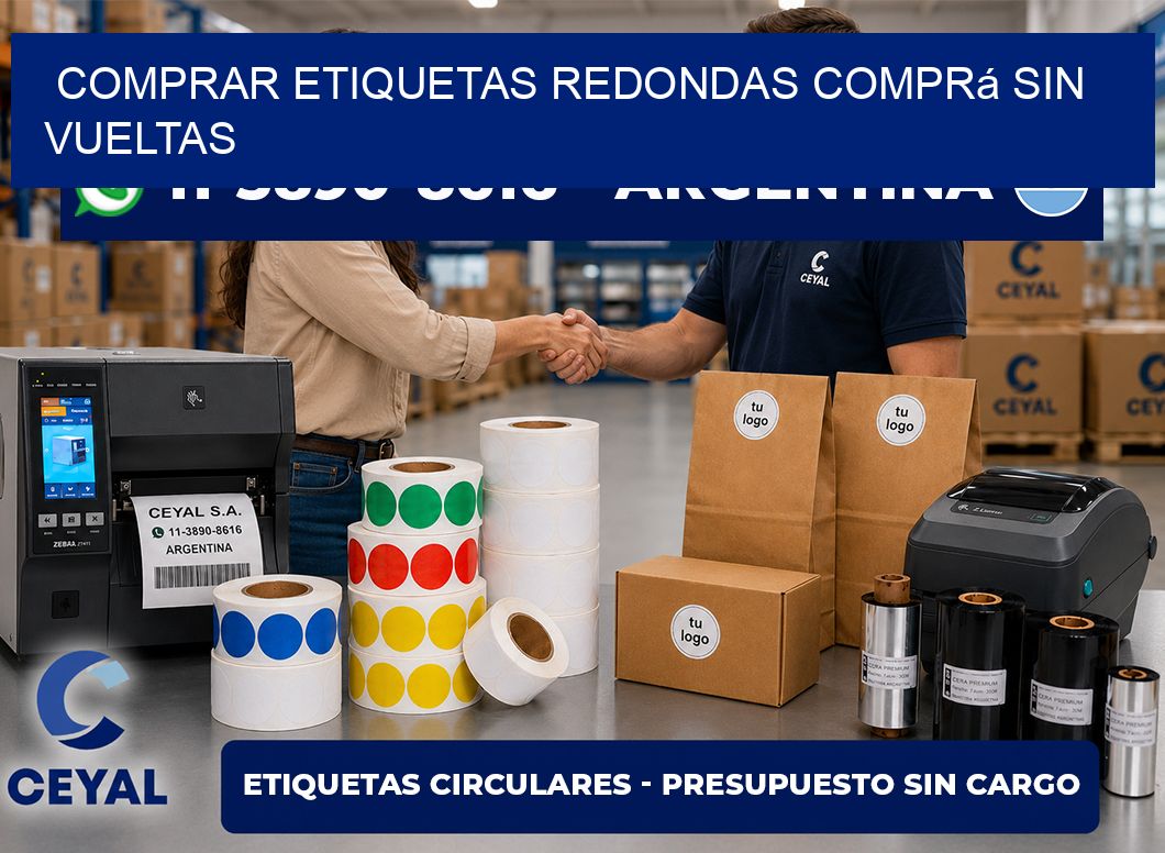 COMPRAR ETIQUETAS REDONDAS Comprá sin vueltas