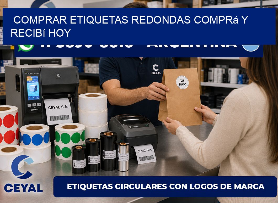 COMPRAR ETIQUETAS REDONDAS Comprá y recibí hoy