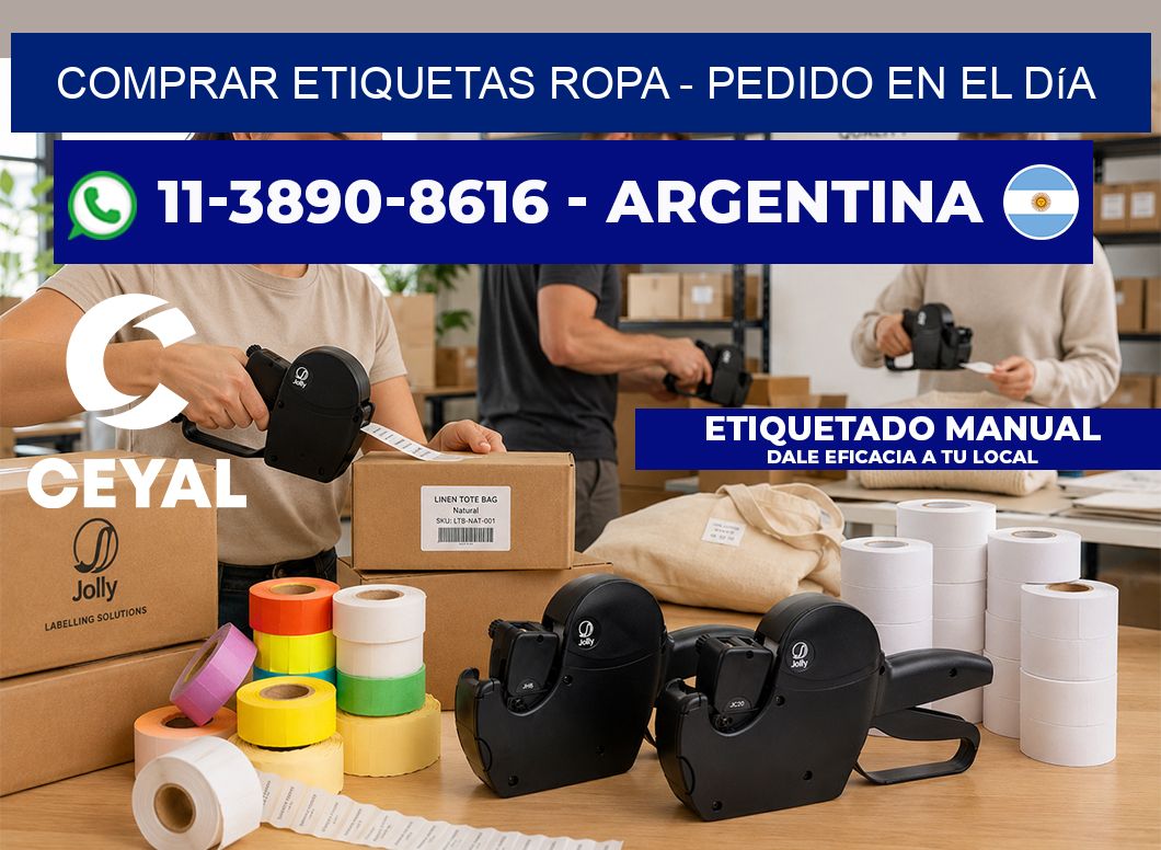 COMPRAR ETIQUETAS ROPA - Pedido en el día