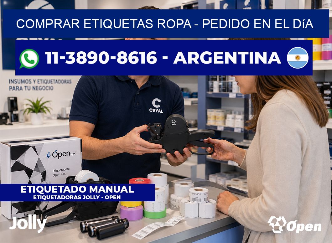 COMPRAR ETIQUETAS ROPA - Pedido en el día