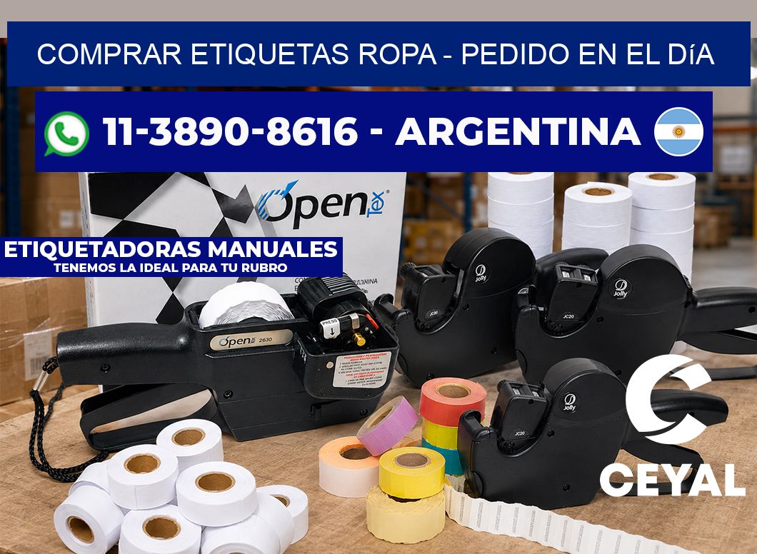 COMPRAR ETIQUETAS ROPA - Pedido en el día