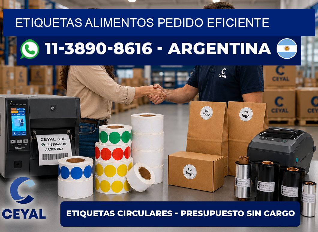 ETIQUETAS ALIMENTOS Pedido eficiente