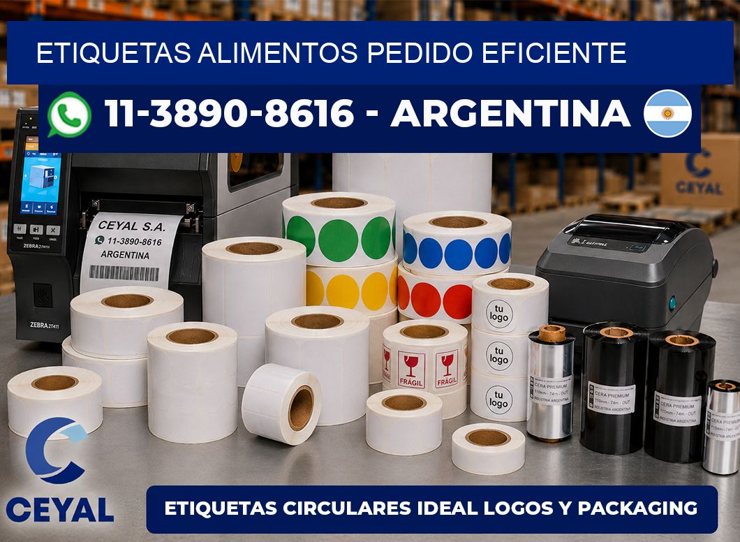 ETIQUETAS ALIMENTOS Pedido eficiente