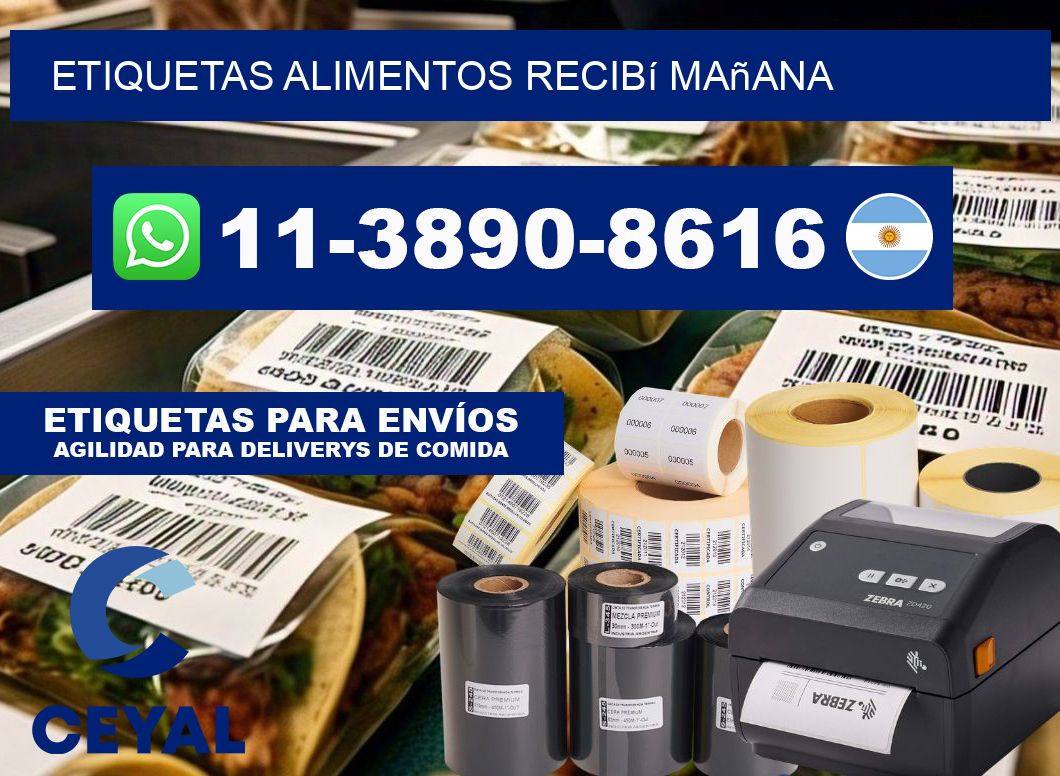 ETIQUETAS ALIMENTOS recibí mañana