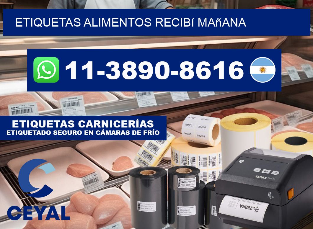 ETIQUETAS ALIMENTOS recibí mañana
