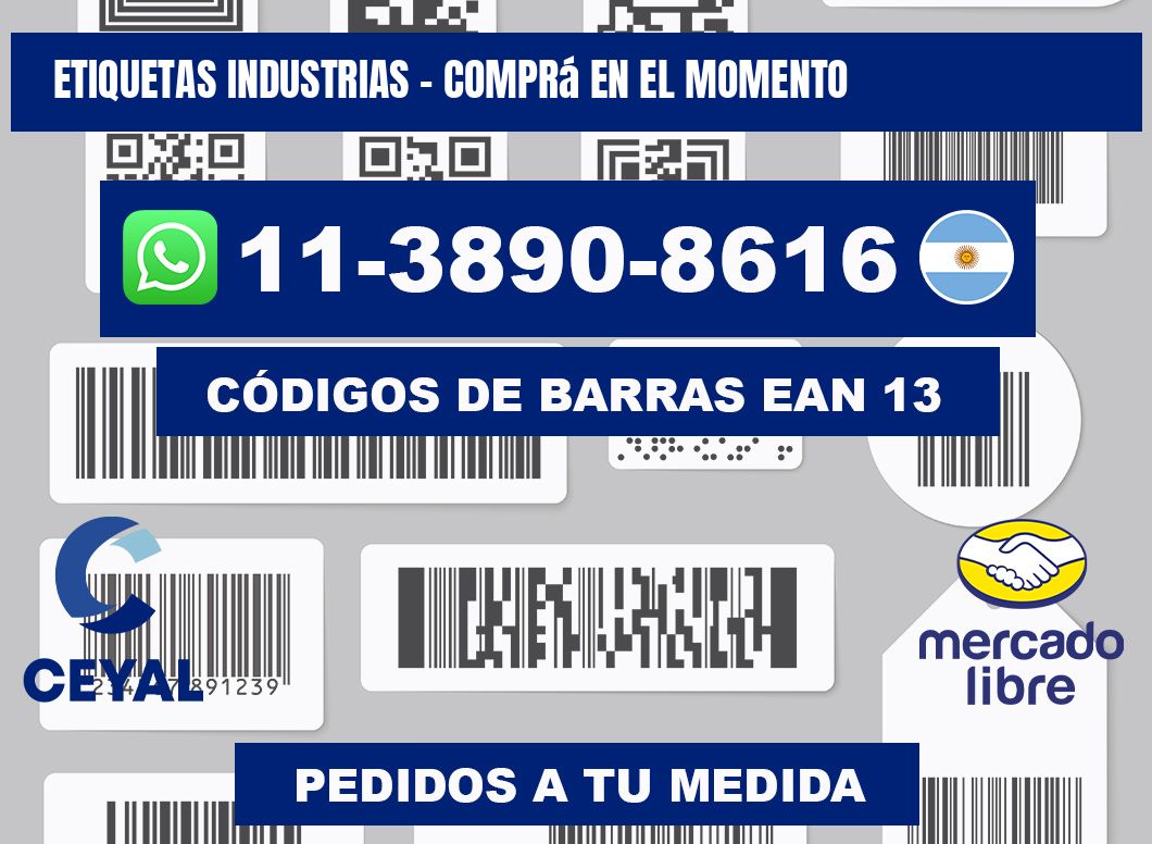 ETIQUETAS INDUSTRIAS - Comprá en el momento