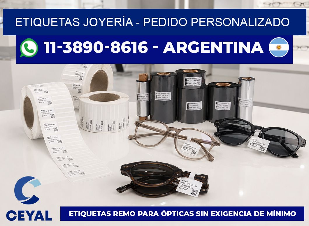 ETIQUETAS JOYERÍA - Pedido personalizado