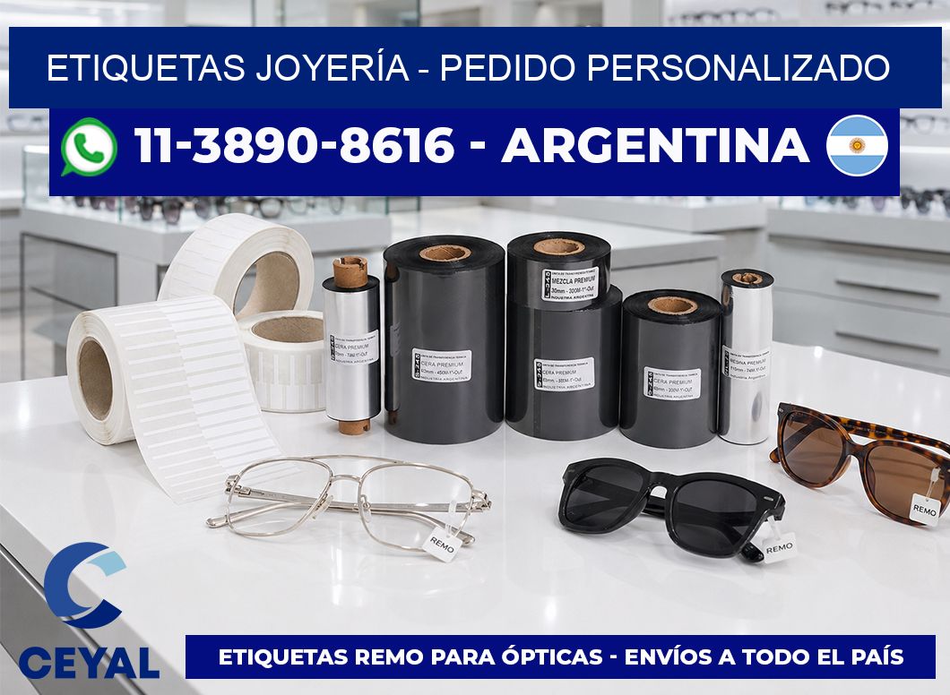 ETIQUETAS JOYERÍA - Pedido personalizado