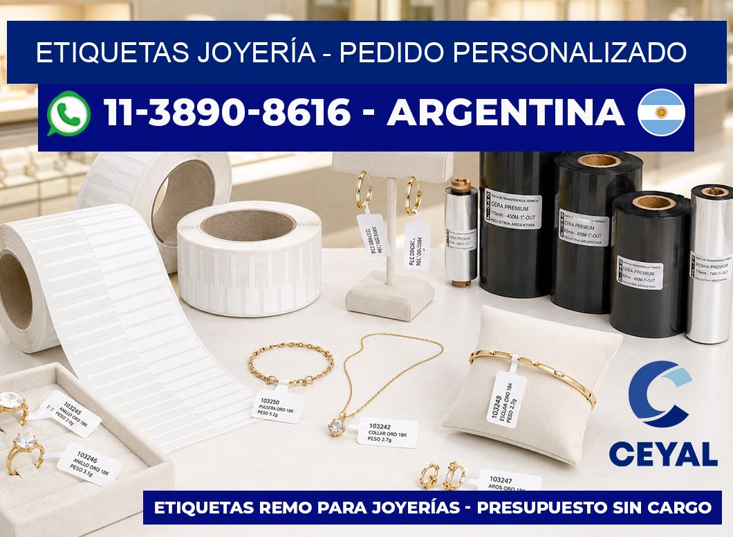 ETIQUETAS JOYERÍA – Pedido personalizado