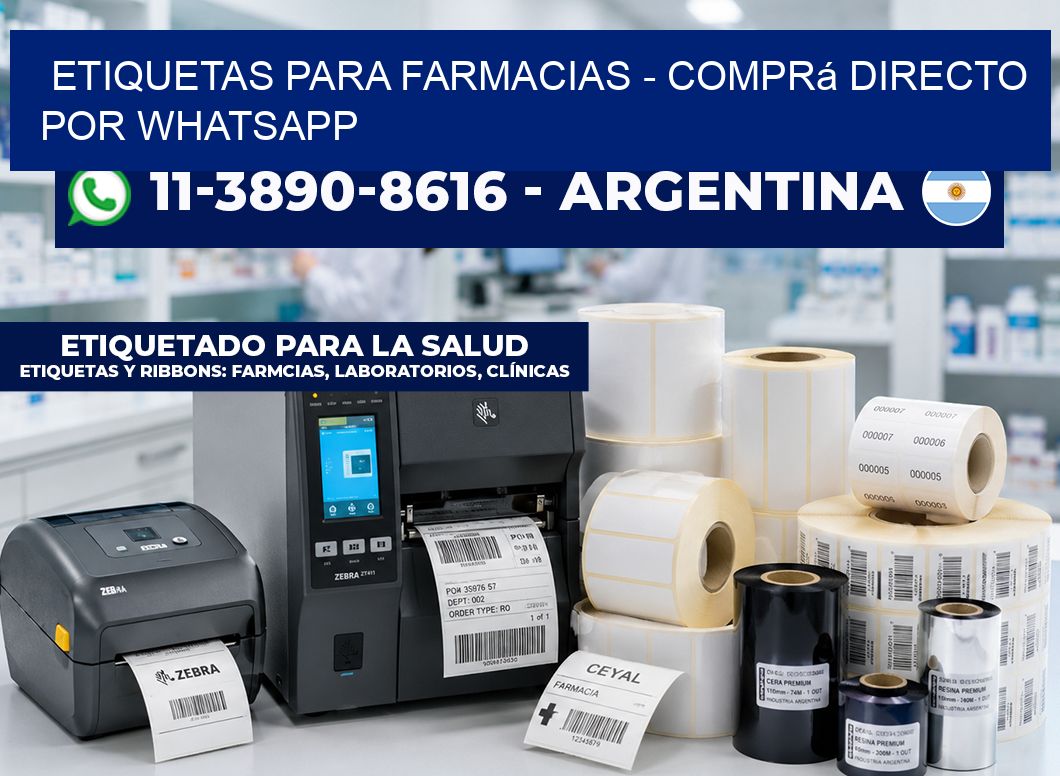 ETIQUETAS PARA FARMACIAS - Comprá directo por WhatsApp