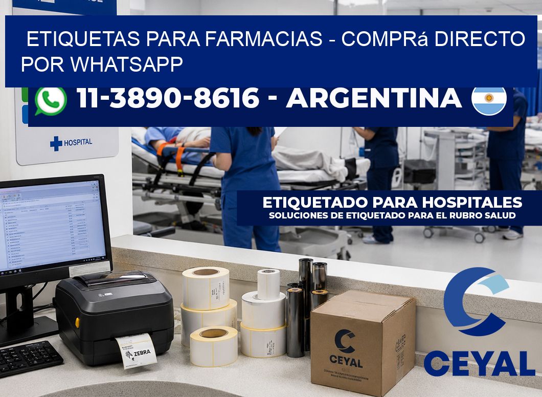 ETIQUETAS PARA FARMACIAS - Comprá directo por WhatsApp