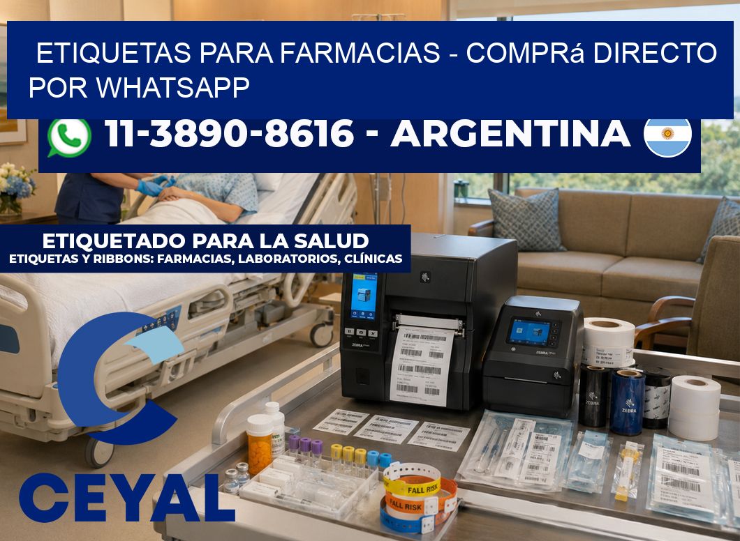 ETIQUETAS PARA FARMACIAS - Comprá directo por WhatsApp