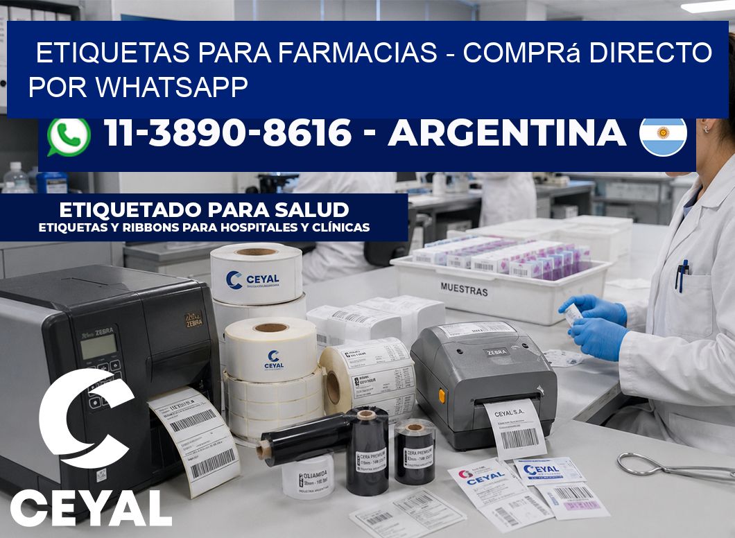 ETIQUETAS PARA FARMACIAS – Comprá directo por WhatsApp