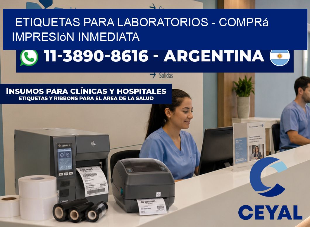 ETIQUETAS PARA LABORATORIOS – Comprá impresión inmediata