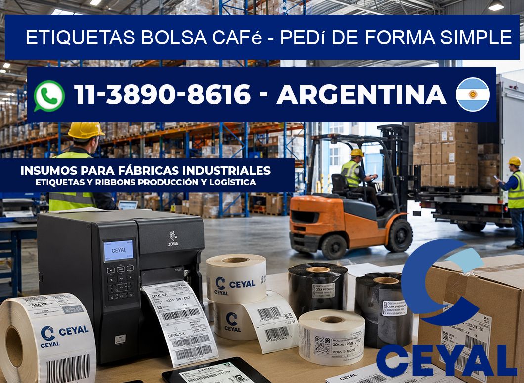 Etiquetas Bolsa café – Pedí de forma simple