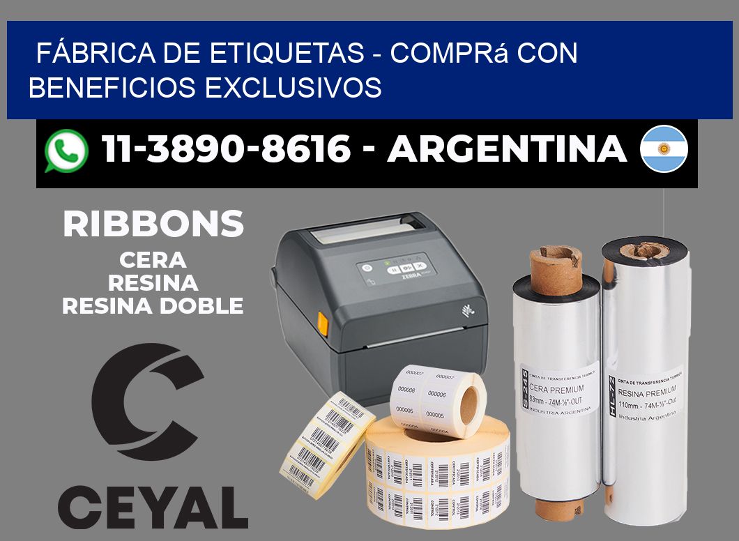 FÁBRICA DE ETIQUETAS - Comprá con beneficios exclusivos