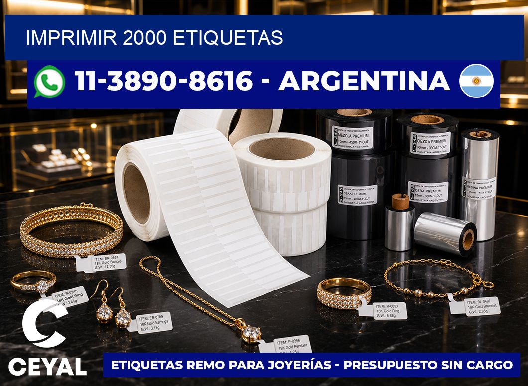 IMPRIMIR 2000 ETIQUETAS