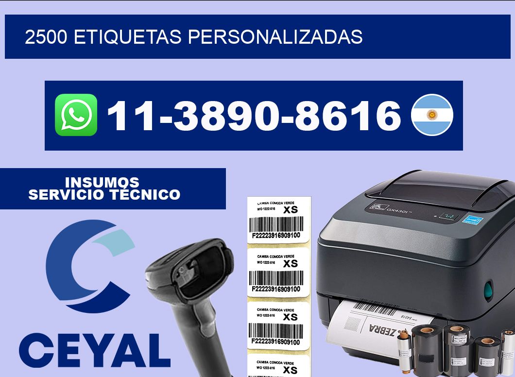 2500 ETIQUETAS PERSONALIZADAS