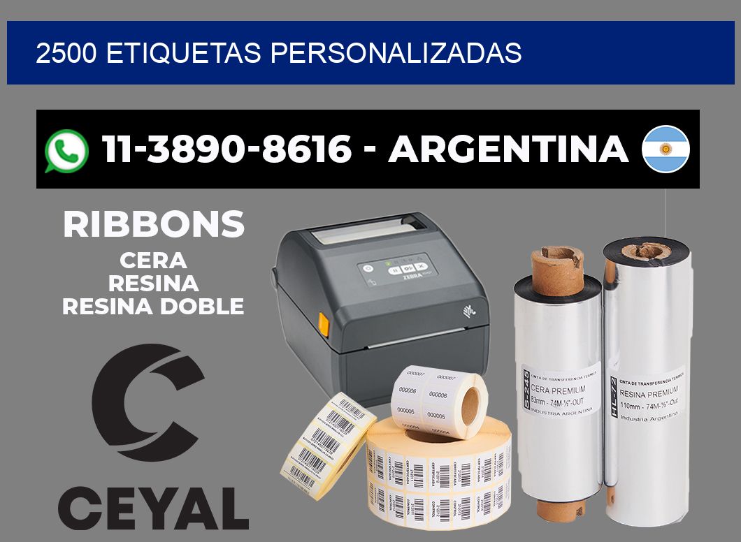 2500 ETIQUETAS PERSONALIZADAS