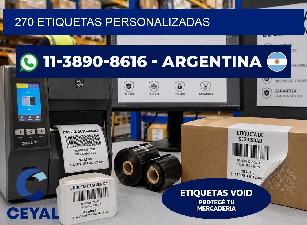 270 ETIQUETAS PERSONALIZADAS
