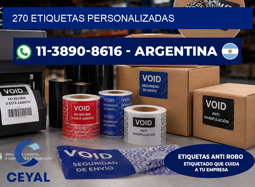 270 ETIQUETAS PERSONALIZADAS