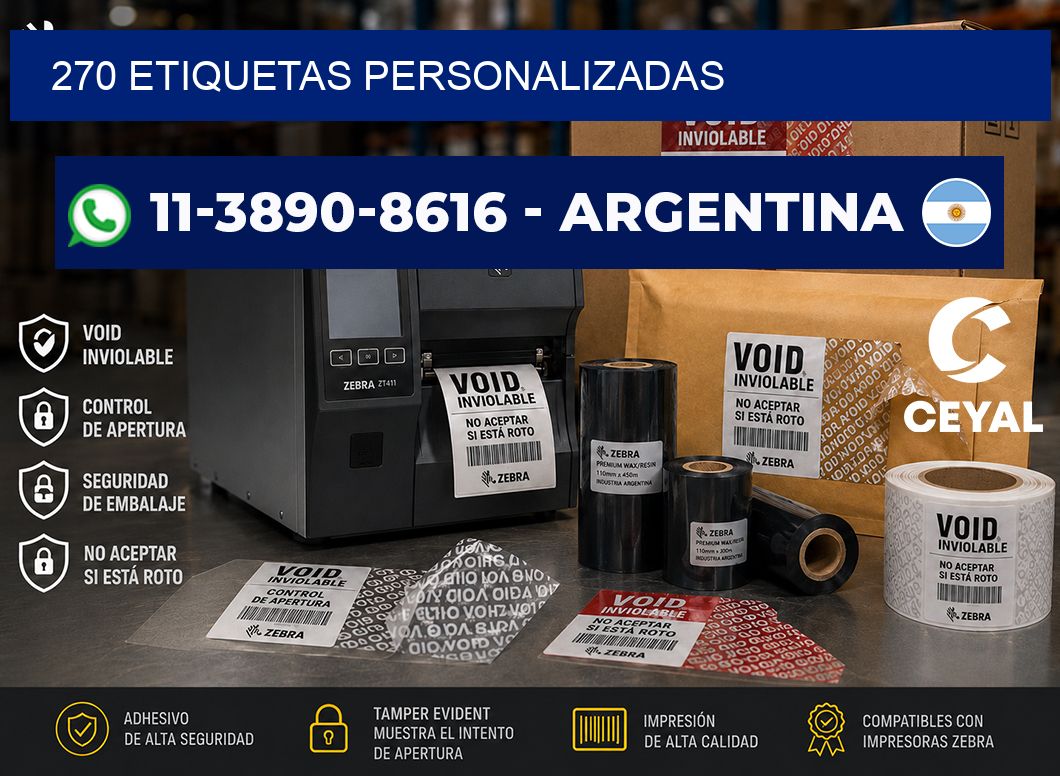 270 ETIQUETAS PERSONALIZADAS