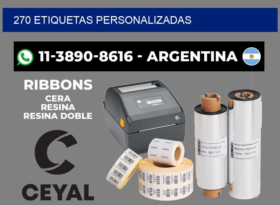 270 ETIQUETAS PERSONALIZADAS
