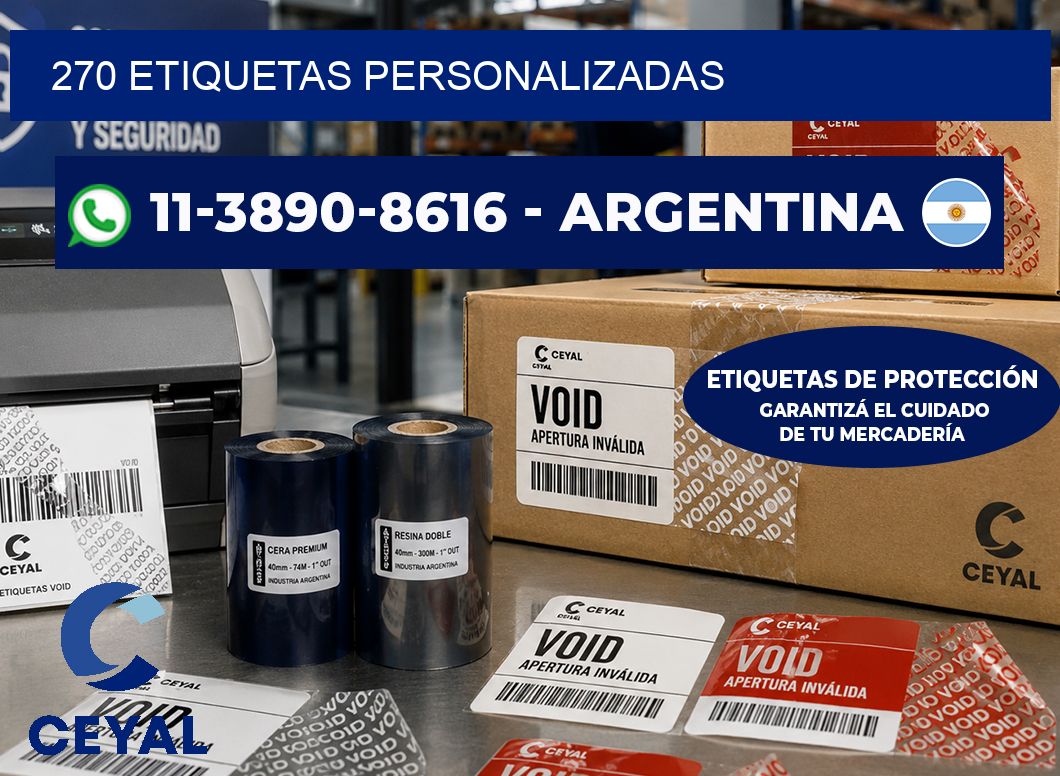 270 ETIQUETAS PERSONALIZADAS
