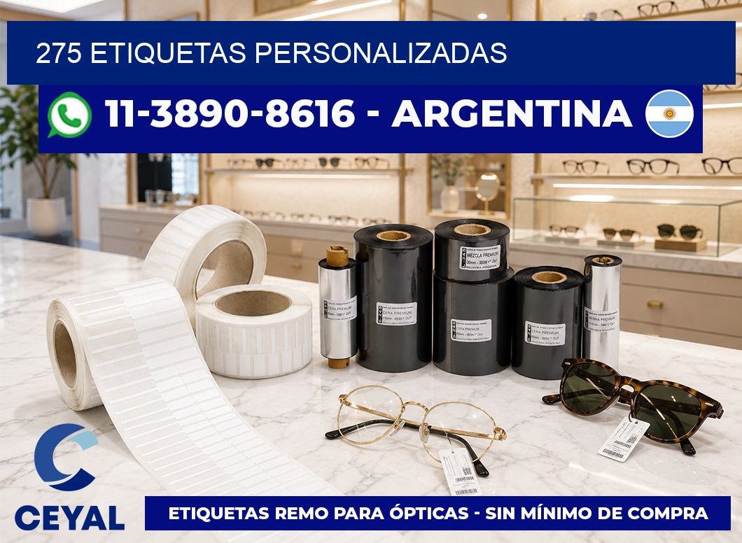 275 ETIQUETAS PERSONALIZADAS