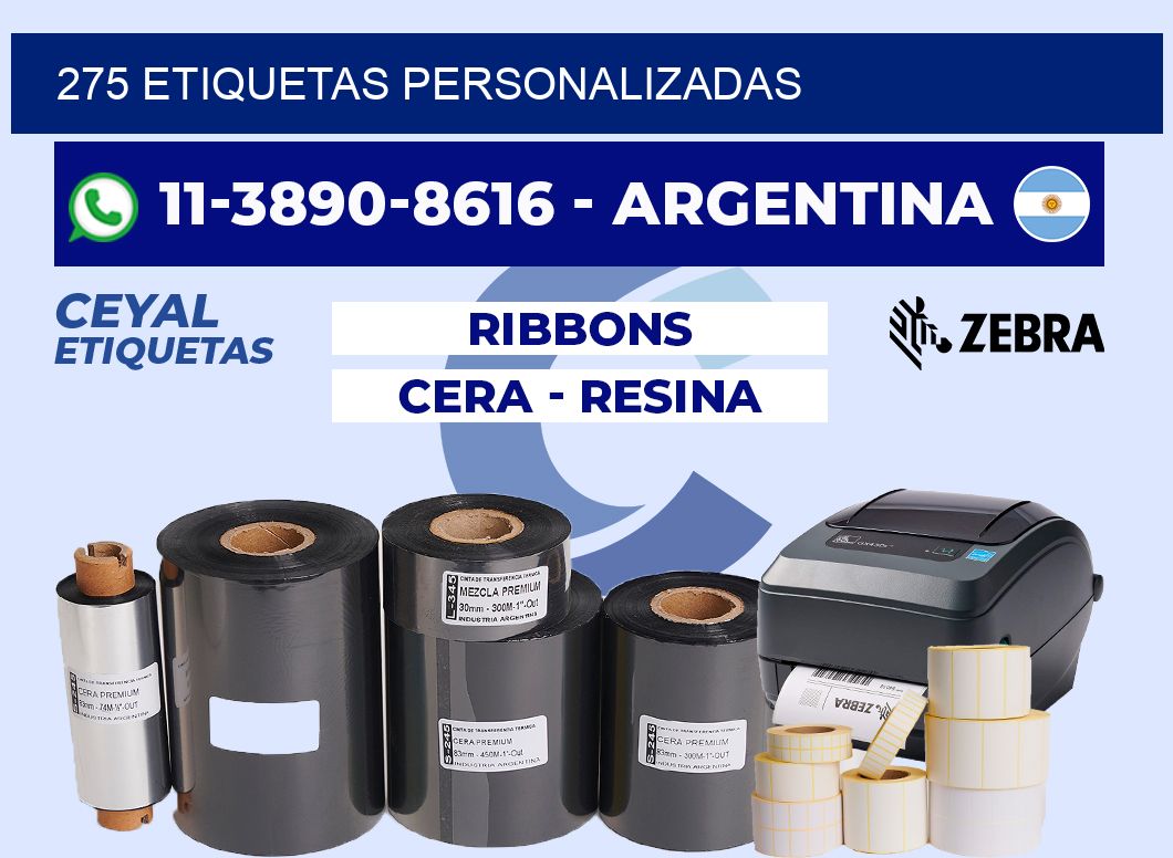 275 ETIQUETAS PERSONALIZADAS