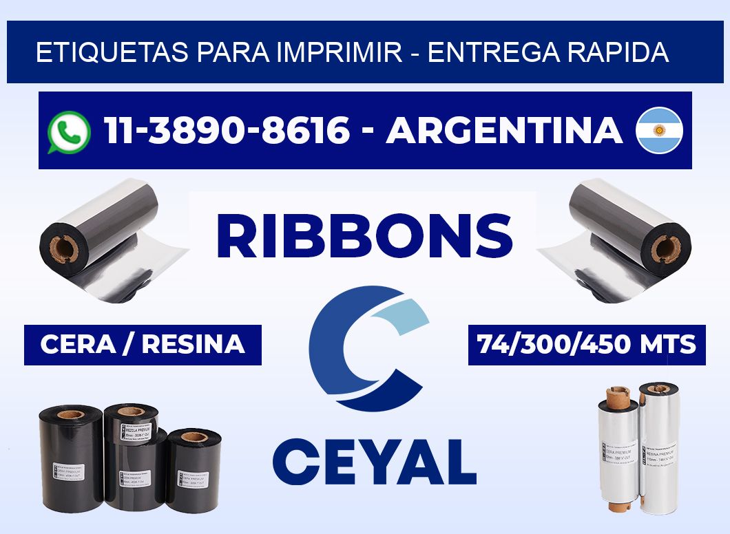 ETIQUETAS PARA IMPRIMIR - entrega rapida