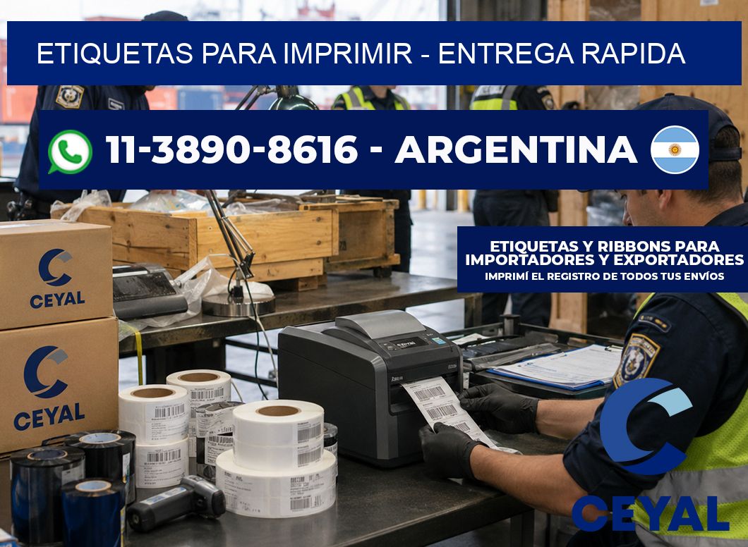 ETIQUETAS PARA IMPRIMIR – entrega rapida