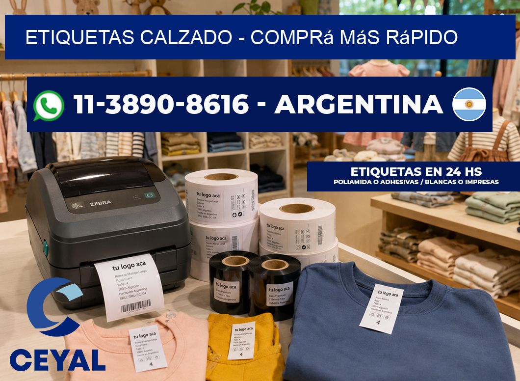 Etiquetas Calzado - Comprá más rápido