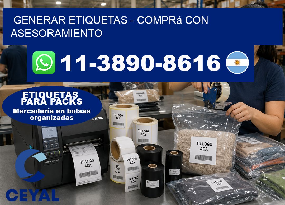 GENERAR ETIQUETAS - Comprá con asesoramiento