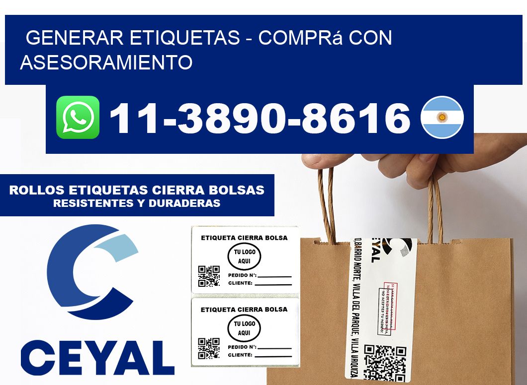 GENERAR ETIQUETAS - Comprá con asesoramiento