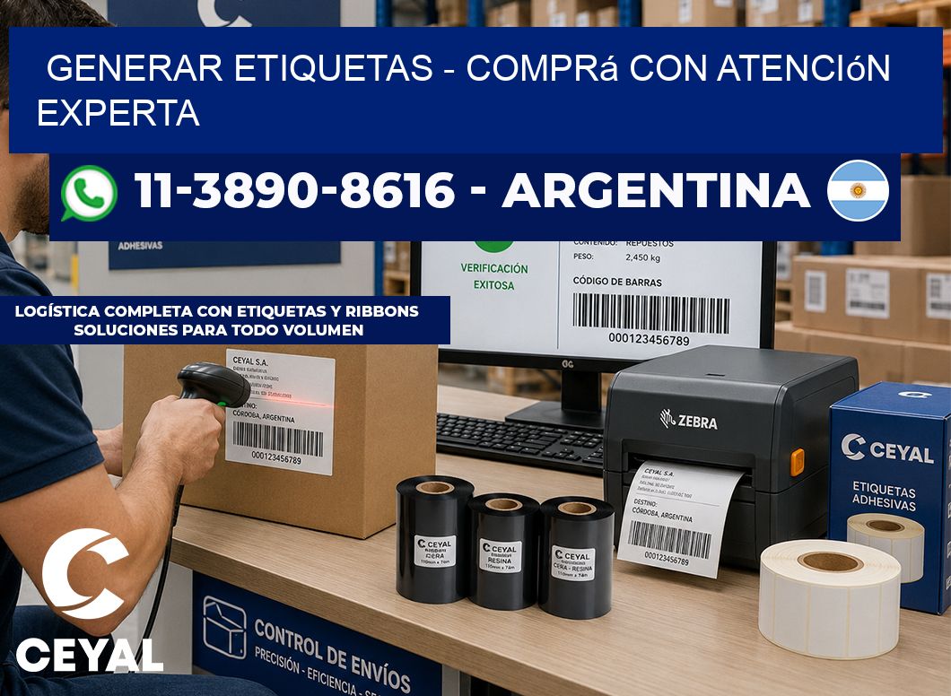 GENERAR ETIQUETAS - Comprá con atención experta