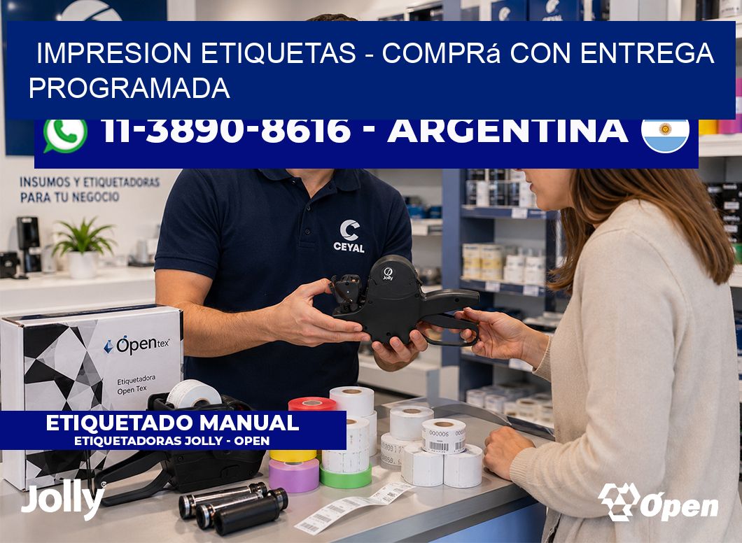 IMPRESION ETIQUETAS - Comprá con entrega programada