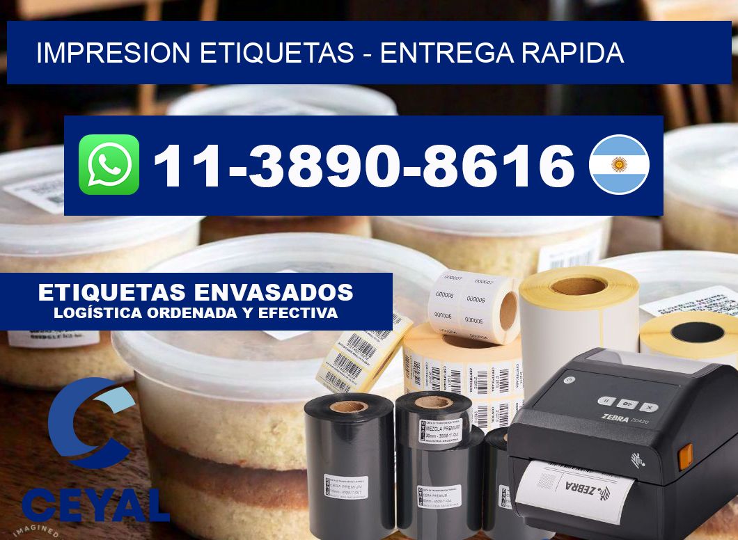 IMPRESION ETIQUETAS - entrega rapida