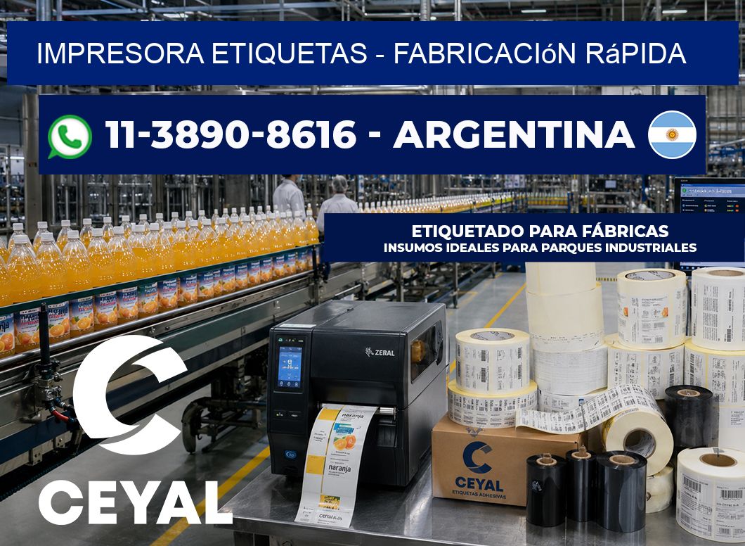 IMPRESORA ETIQUETAS – Fabricación rápida