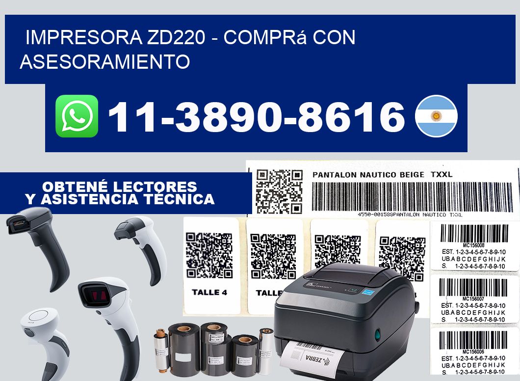IMPRESORA ZD220 - Comprá con asesoramiento